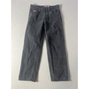 Empyre Relax Corduroy Pants Size 26x26 Dark Gray Retro Skater Streetwear Y2K